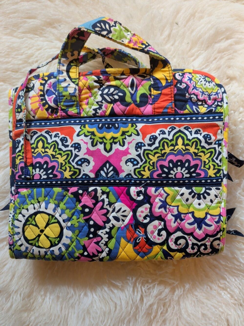 Vera Bradley Rio Hanging Organizer Cosmetic Jewelry Makeup Travel Floral